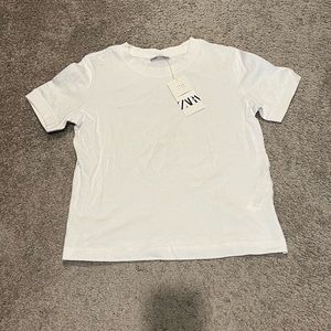 Zara white t